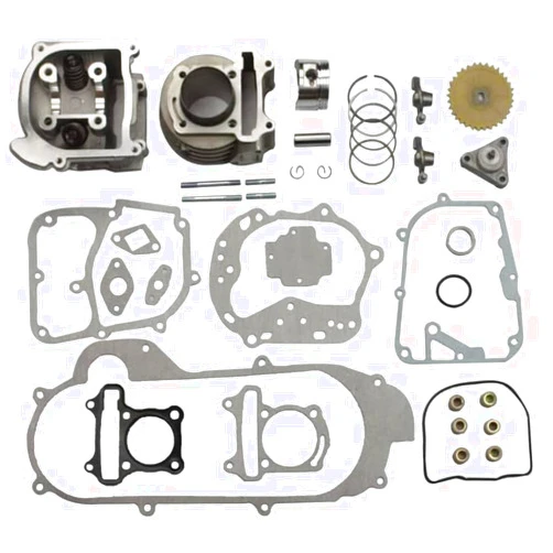 SEBAOFADANSIOS 50mm Big Bore Cylinder Rebuild Kit Parts Bore Upgrade for GY6 50cc 100cc 139qmb Racing Scooter Moped ATV Go Kart