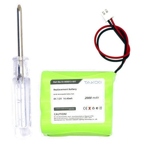 Gikysuiz 7.2Volt 2200mAh Ni-MH 2GIG-BATT1 Standard Battery Pack for 2GIG Go Control Panel Alarm System
