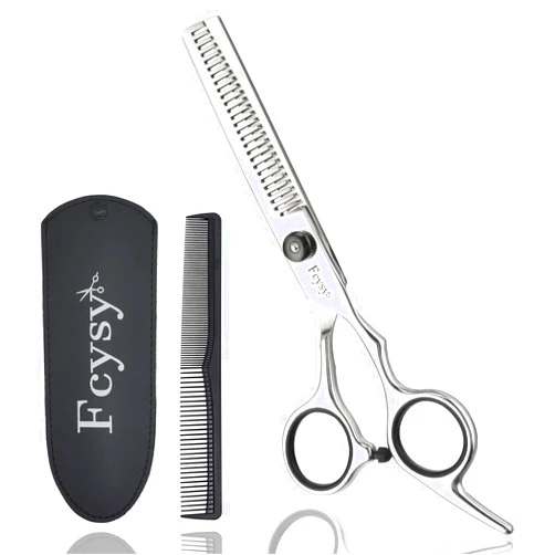 Fcysy Thinning Shears for Hair Cutting, Fcysy 6 Inches Professional Hair Thinning Scissors Barber Texturizing Shears, Haircutting Blending Scissor Hair Thinner Layering Scissors with Comb for Dog Women Men