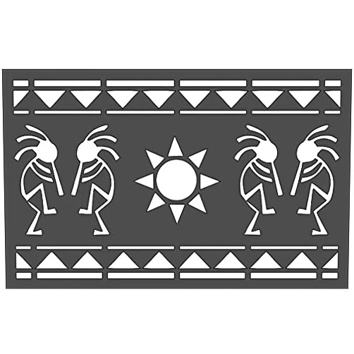 Dia-and-Jew 1 PCS Custom Cut Stencil Southwestern Design Kokopelli Crafts, Arts, Scrapbooking - Painting on The Wall, Wood, Glass and Other (d54)