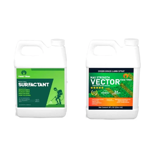 Yield Titan's Non-Ionic 80/20 Surfactant and Vector Green Concentrated Spray Pattern Indicator 8oz Each