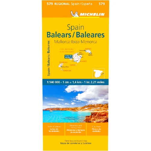 By Michelin (Author) Michelin Spain: Balearic Islands Map 579: (Mallorca, Ibiza, Menorca) (Maps/Regional (Michelin))