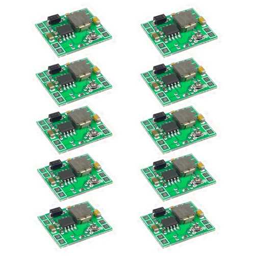 QitinDasen FULARR 10Pcs Premium MP1584EN DC to DC Buck Converter Set, 4.5-28V to 0.8-20V Step-Down Voltage Regulator, Ultra Small 3A Power Supply Adjustable Step-Down Module