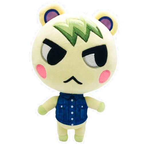 Ycixri Animal Crossing New Leaf Plush Toy Suitable for Collection, Animal Crossing: New Horizons Stuffed Doll Toy for Boy Girl Christmas Halloween Birthday Gift, 8“ (Marshal)