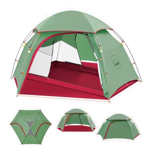 KAZOO Waterproof Backpacking Tent Ultralight 1/2 Person Lightweight Camping Tents 1/2 People Hiking Tents Aluminum Frame Double Layer
