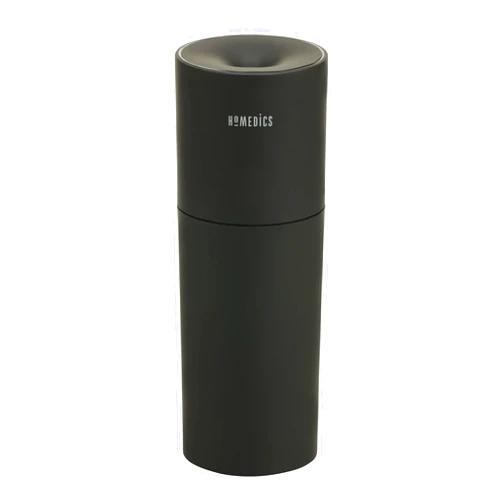 Homedics Portable Humidifier - Small Air Humidifiers for Bedroom, Plants, Office, Travel - Cool Mist Humidifiers, Color-Changing Accent Light, 2 Mist Settings, Black