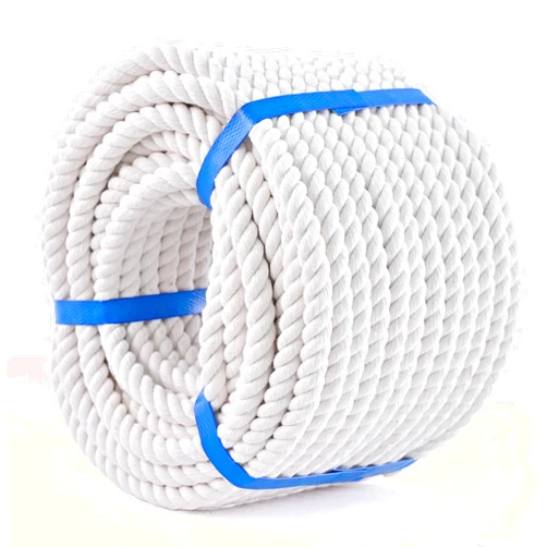 MKMJ White Cotton Rope 1/2 inch Rope x 50ft Natural Twisted Cotton Rope,Strong Triple-Strand Rope,Cotton Craft Rope,Thick Rope,Available as Tug of War Rope, Nautical Rope,and Workout Rope, etc.