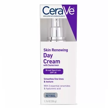 CeraVe Anti Aging Face Cream with SPF | 1.76 Ounce | Anti Wrinkle Retinol Cream and Face Sunscreen | Fragrance Free