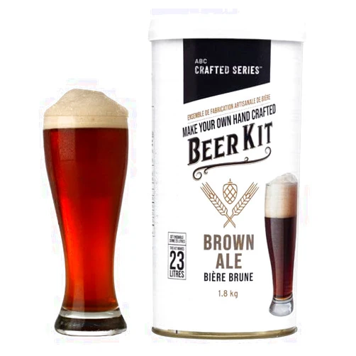 ABC Cork Co. ABC Crafted Series Beer Making Kit | Beer Making Ingredients for Home Brewing | Yields 6 Gallons of Beer | (Brown Ale, 2 Pack)