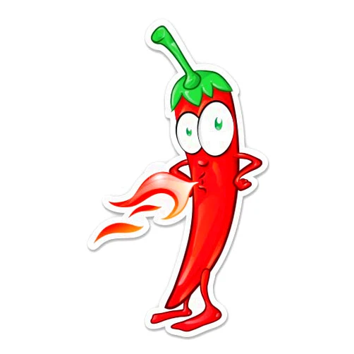 GT Graphics Express Hot Chili Pepper Spicy - Vinyl Sticker Waterproof Decal