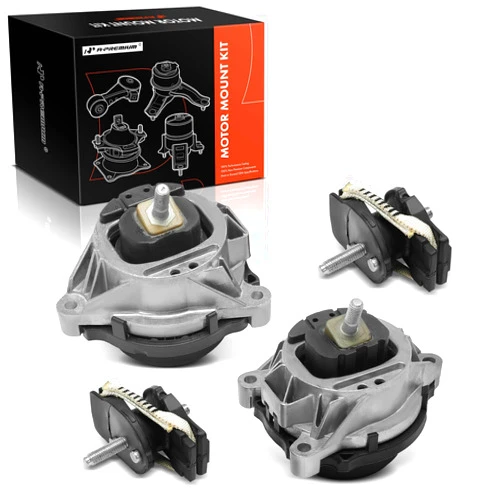 A-Premium 4PCS Front Engine Motor Mount Transmission Mount Set Compatible with BMW Vehicle - 2.0L 3.0L - 320i/328i 12-16, 328d 14-18, 330e 16-18, 330i 335i 340i 428i 435i 440i (Gran Coupe) 228i M2