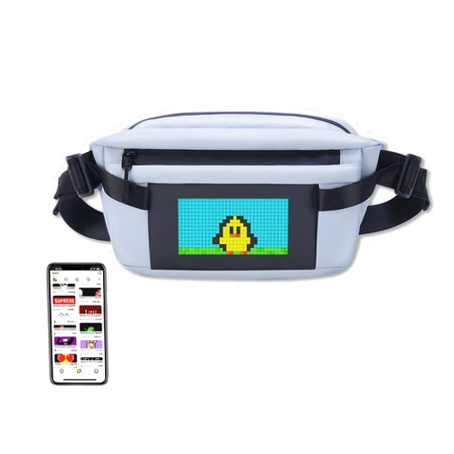 LEI JARVIS Led Sling Bag With Application Control, Men'S Led Crossbody Bag, Waterproof, Anime Fanny Pack, Suitable For Gifts, Festivals, Parties