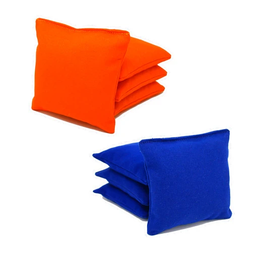Free Donkey Sports ACA Regulation Cornhole Bags. Set of 8. Corn-Filled. 25 Colors to Choose from Royal Blue/Orange
