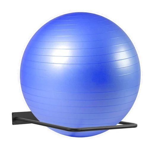 DNYLHRLZ Large Stability Ball Wall Rack - Yoga Ball Storage Rack for Studio, Gym or Home (1 Black)