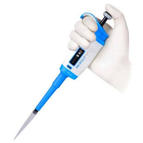 Microlit Single-Channel Pipettes with Adjustable Volume, Accurate and Calibrated Micropipette for 10-100ul Liquid Capacity, Compatible with 200ul Pipette Tips