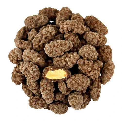Cozy Confections Dark Chocolate Turbinado & Sea Salt Covered Almonds, 1 Pound