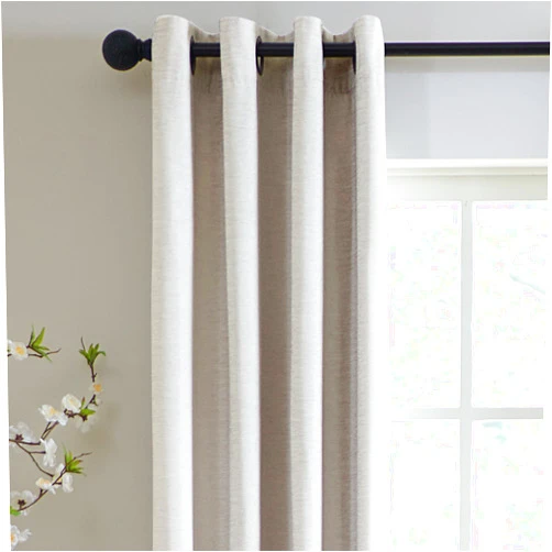 Veratex The Majesty Window Collection Made in the U.S.A. 100% Chenille Living Room Grommet Window Panel Curtain, Silver, 108