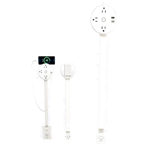 Bjlysk 180° Rotating Outlet Extender with 22