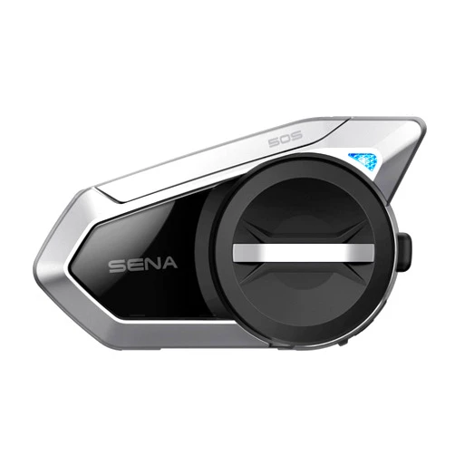 Sena 50S Motorcycle Jog Dial Communication Bluetooth Headset w/Sound by Harman Kardon Integrated Mesh Intercom System Premium Microphone & Speakers, Single