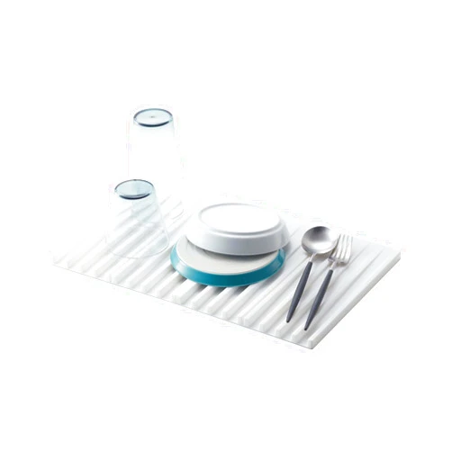 Yamazaki Home Tower Foldable Drainer Tray – Kitchen Dish Drying Mat
