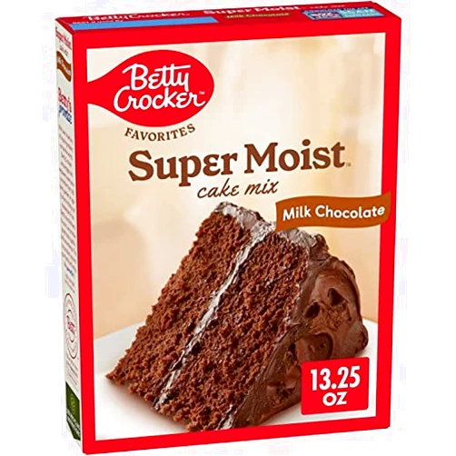 Betty Crocker Favorites Super Moist Milk Chocolate Cake Mix 13.25 oz (Pack of 8)
