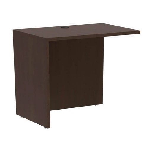 Alera ALEVA353624ES Valencia Series 35 in. x 23-5/8 in. x 29-1/2 in. Reversible Return/Bridge Shell - Espresso