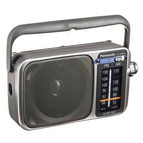 Panasonic Rf-2400D Am/FM Radio, Silver/Grey
