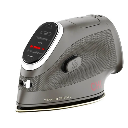CHI Mini Steam Iron for Clothes, Sewing, Crafting and Travel with Titanium Infused Ceramic Soleplate, 1000 Watts, XL 10’ Cord, 3-Way Auto Shutoff, Portable, Vacation Essentials, Black (13120)