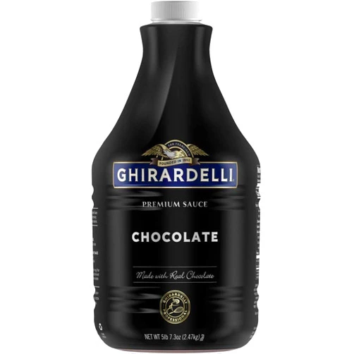 Ghirardelli premium sauce chocolate net wt 5lb 7.3oz