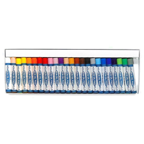 Holbein Academic Oil Pastel Set - Assorted Colors, Set of 24