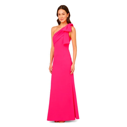 Adrianna Papell Women's Stretch Crepe Long Dress