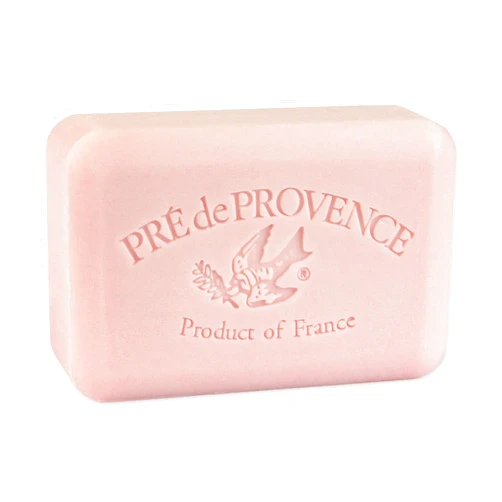 Pre de Provence Artisanal Soap Bar, Enriched with Organic Shea Butter, Natural French Skincare, Quad Milled for Rich Smooth Lather, Peony, 8.8 Ounce