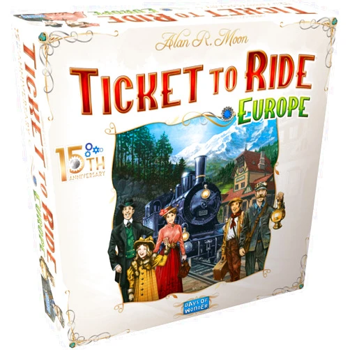 Days of Wonder Ticket to Ride Europe 15th Anniversary DELUXE EDITION Board Game - Strategy Game, Family Game for Kids & Adults, Ages 8+, 2-5 Players, 30-60 Minute Playtime, Made by Days of Wonder