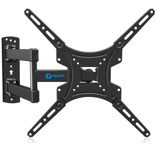Pipishell Full Motion TV Wall Mount Bracket Articulating Arms Swivels Tilts Extension for Most 24-55 Inch LED LCD Flat Curved Screen TVs, Max VESA 400x400mm up to 66lbs by Pipishell