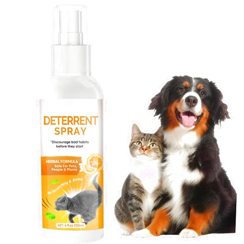 Green Hills Cat Deterrent Spray, 120ML Cat Repellent Indoor for Furniture & Plants, Effective Pet Behavior Training & Keep Cats Off, Bitter Orange Scent