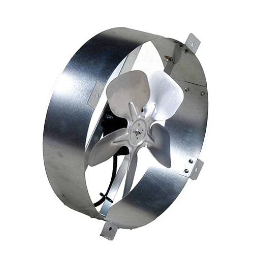 Amtrak Solar Powerful Exhaust Fan 80 Watt Galvanized 12-Inch Fan, Gable Mount, Attic Ventilator for House, Chicken Coop, Garage, Greenhouse & RV Waterproof - Plug & Play (Fan Only)