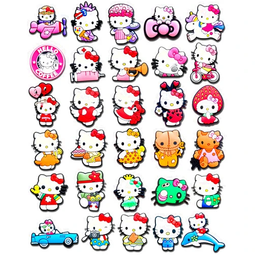 Deezyrooler 30 50Pcs Cartoon Charms for Adults, Kawaii Shoe Charms for Clogs Sandals Decoration