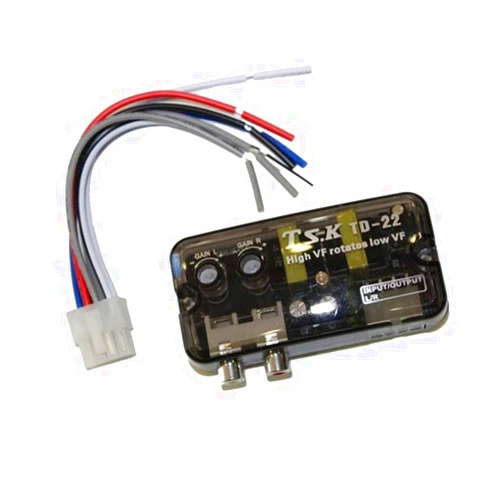Acxico 1Pcs Car Stereo to RCA Speaker Wire Line Converter Output Adapter High to Low Line Speaker Level Converter High/Low Rotate