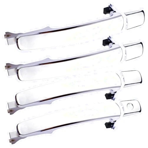 Lcyolada 4Pcs Exterior Door Handles Compatible with Nissan Rogue 2010-2013,Nissan Murano 2003-2007,Infiniti FX35 FX45 2003-2008 ,Front and Rear Left and Right Replaces 80640-CA012 80640CA012,Without Smart Key