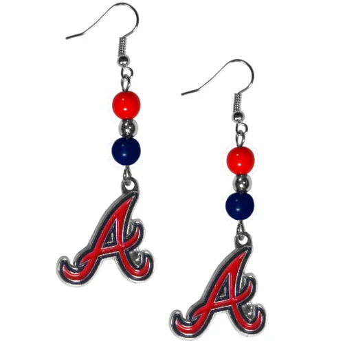 Siskiyou MLB Women's Fan Bead Dangle Earrings