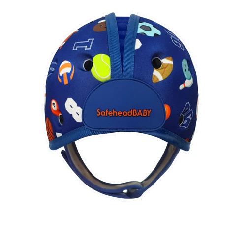 SafeheadBABY Award-Winning Infant Safety Helmet Baby Helmet for Crawling Walking Ultra-Lightweight Baby Head Protector Expandable and Breathable Toddler Head Protection Helmets - Sporty Blue