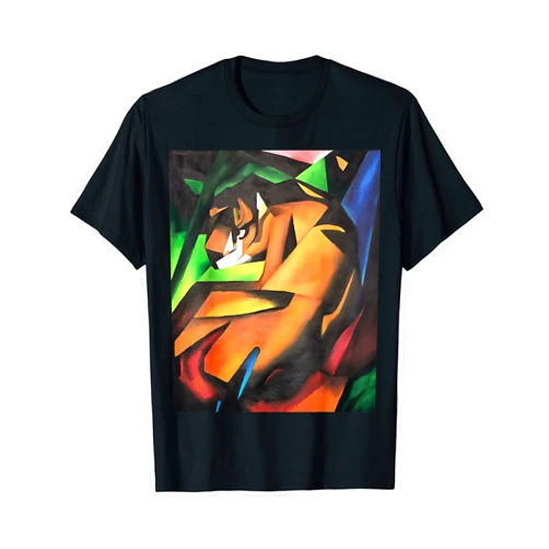 Tiger Art Tees And Awesome Big Cat Gifts by taiche Tiger In Geometric Art Style T-Shirt