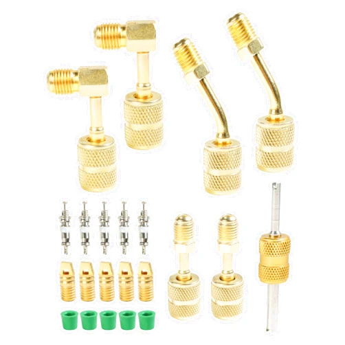 UBOG R410A Refrigerant,Car Accessories R410A Adapter,Mini Split Adapter, R410A Vacuum Pump Adapters 5/16 to 1/4 Coupler,R410A Refrigerant Hose Adapter Connector for Mini Split Air Conditioner
