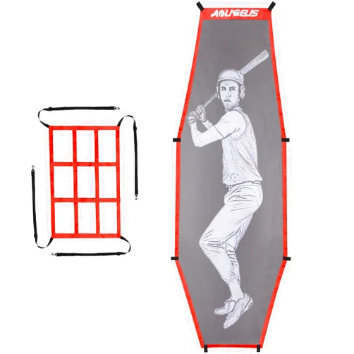 AOLIGEIJS Baseball Softball Batter Dummy,Pitching Target,with Adjustable Strike Zone Attachment,Pitching Aid for Improved Accuracy
