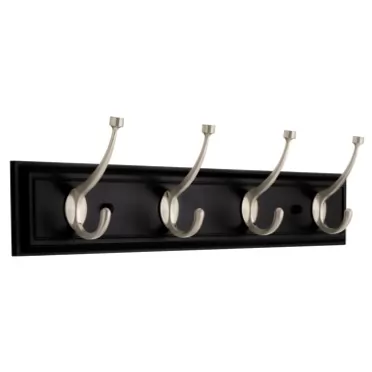 Liberty 129852 Four Hook 27-inch Wide Hat and Coat Rail/Rack