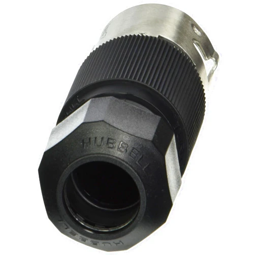 Hubbell CS6365L Locking Plug, 50 amp, 125/250V, 3 Pole and 4 Wire, LC
