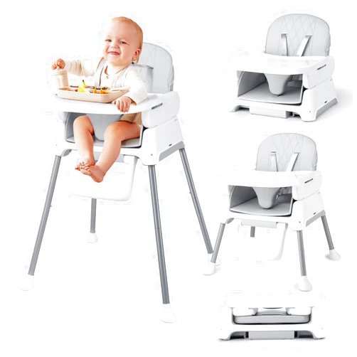 Bellababy 3 in 1 Baby High Chair, Bellababy Adjustable Convertible Chairs for Babies and Toddlers, Compact/Light Weight/Portable/Easy to Clean