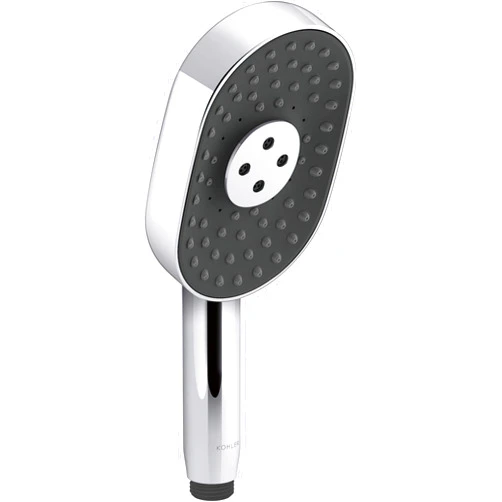 KOHLER 26284-CP Statement Oblong MULTIFUNCTION HAND SHOWER, Maximum Spray Performance with Three Spray Experiences, Polished Chrome, 2.5 GPM