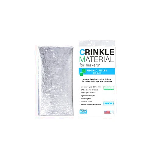 HYAKdesigns™ Crinkle Paper Plastic Film | 1 Sq Yard - Commercial Grade Crinkle - Add Texture & Noise to Toys | Noise Making Crinkle Crinkle Paper, Crinkle Paper for Baby Toys, Crinkle Sound for Toys