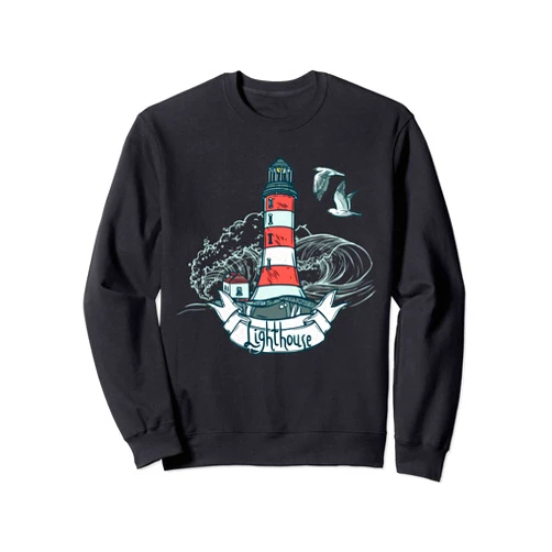 The Awesome Corner Shop Ocean Lighthouse Sweatshirt